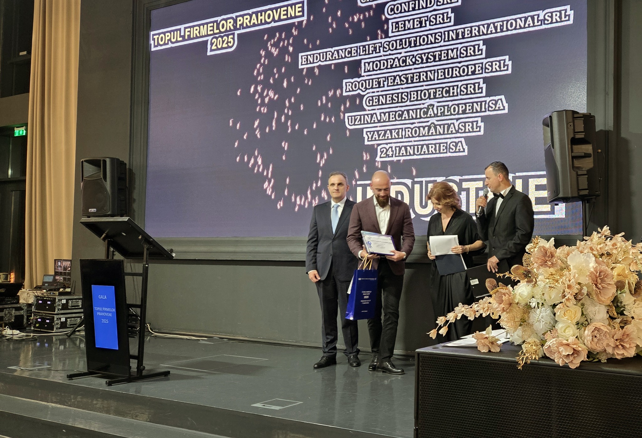 Genesis Biopartner awarded at the Top Prahova Companies Awards for Performance and Social Responsibility
